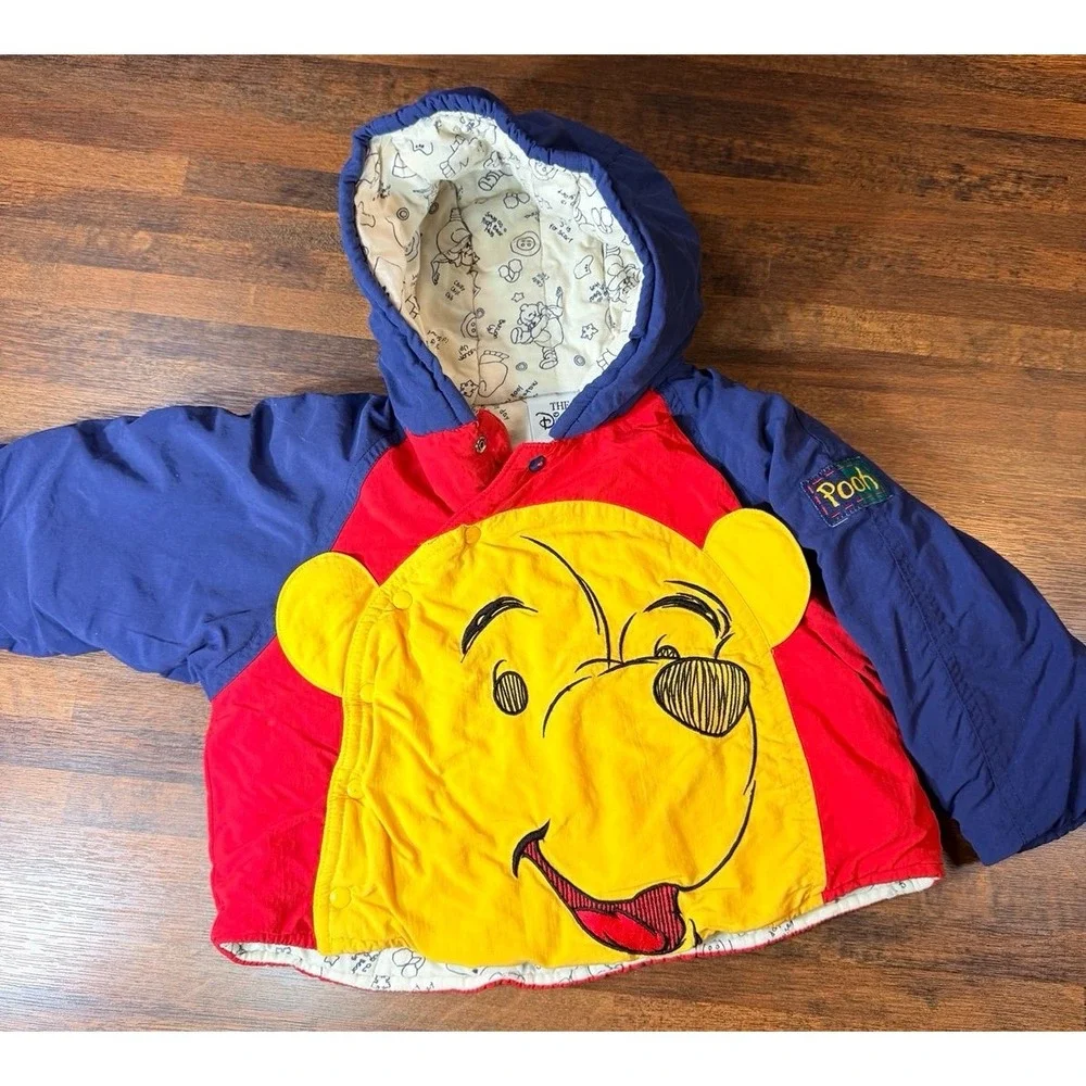 Vintage Y2K Disney Store Winnie the Pooh coat.  Size 18/24 months.